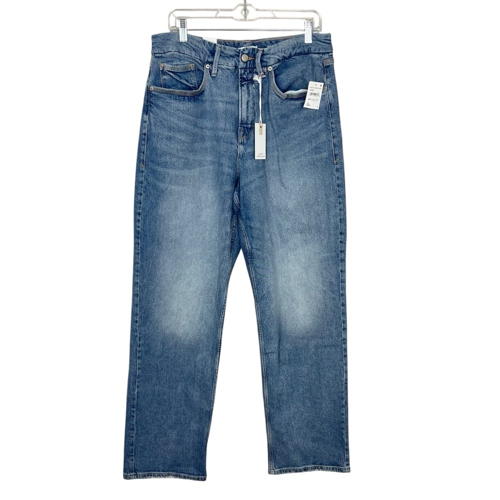NWT Good American Good '90s Relaxed Jeans sz 29 8 Loose Fit Mid Rise Stretch - Picture 3 of 10